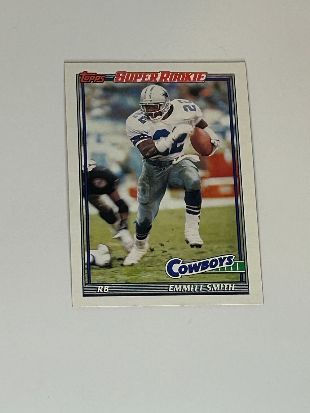 1991 Topps Emmitt Smith Super Rookie Card 360 Dallas Cowboys Hall of Fame HOF